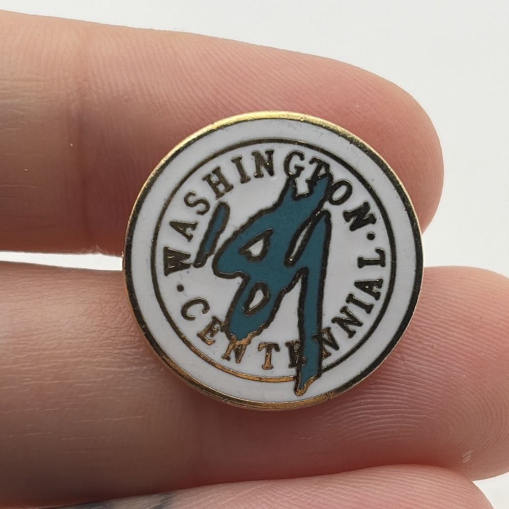 1989 State Of Washington Centennial Anniversary Lapel Hat Pin